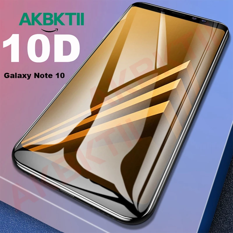10D полностью изогнутое закаленное стекло для samsung Galaxy NOTE 10 Plus защитная пленка