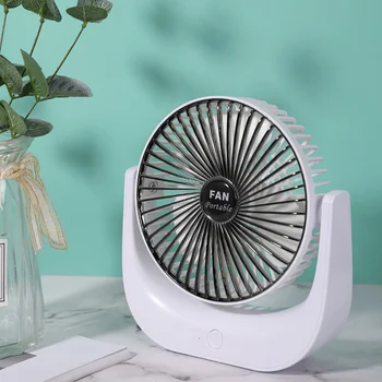 

3 Speed Adjustable Desktop Fan USB Rechargeable Portable Fan Can Be Rotated Disassembled At A Large Angle Portable High Wind Fan