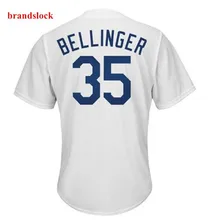 Новинка года. Мужские бейсбольные майки в стиле Лос-Анжелес 35 Bellinger. Королевский белый серый цвет