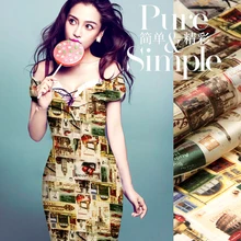 Принт шелковая органза атласная ткань 135 см ширина 14momme