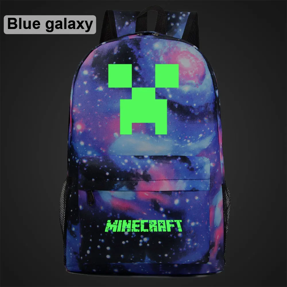 Green Luminous Games Like A Eves Boy Girl Book School Bag Women Bag Pack Teenagers Schoolbags Men Student Backpack