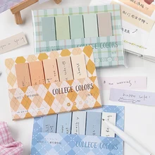 Journamm – bloc-Notes adhésif Kawaii, 100 pièces, bloc-Notes couleur unie, pour journal intime, Notes créatives, papeterie japonaise, décoration