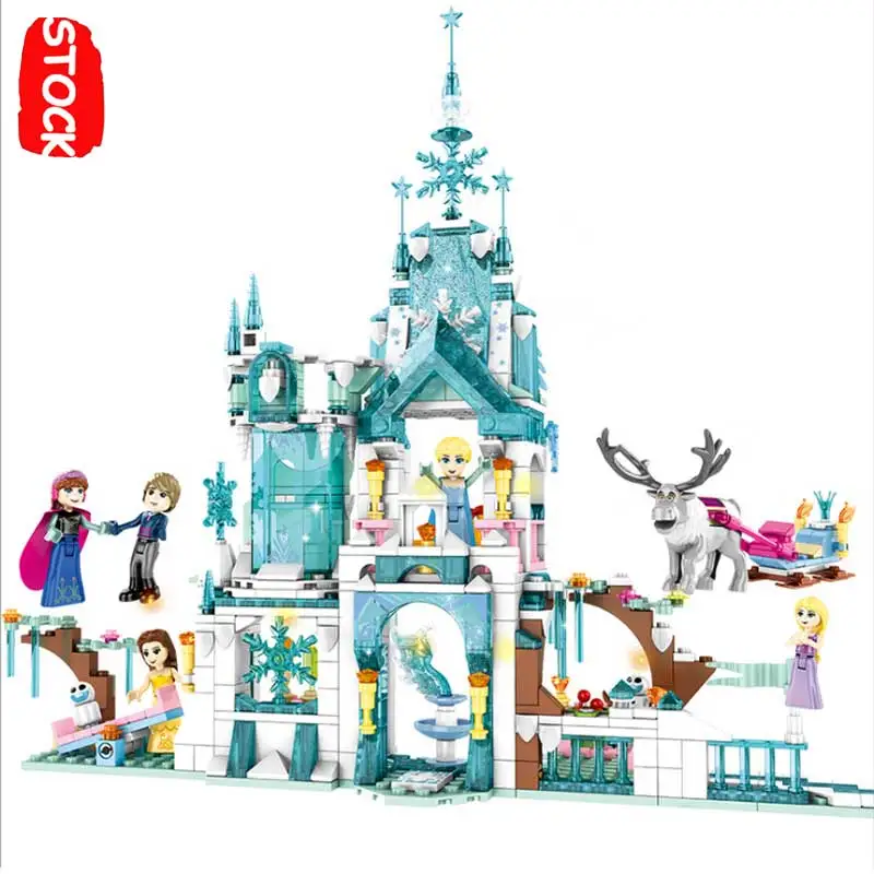 Lepinblocks Игрушки для девочек ледяной Снежный замок Lepining 25002 41148 друзья фигурки
