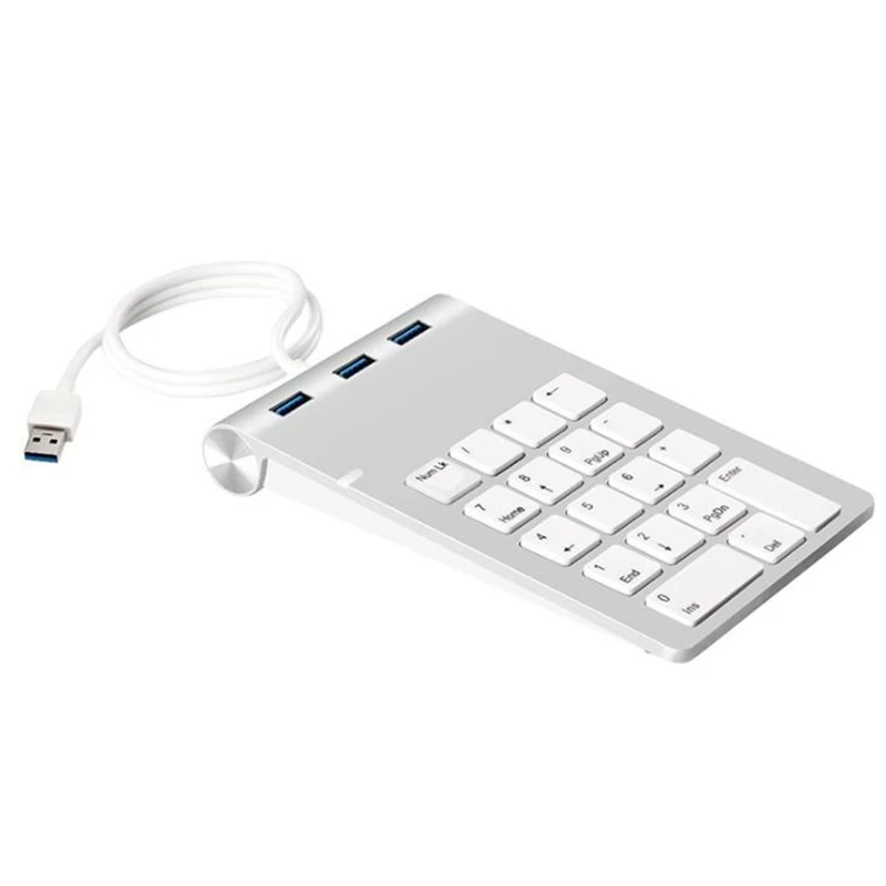 USB Numeric Keypad 18 Keys with Three 3.0 Hubs for Mini Digital Keyboard Ultra Slim Number Pad PC | Компьютеры и офис