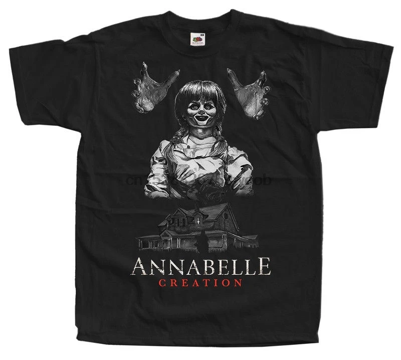 Annabelle Creation Movie Poster Мужская забавная футболка уличная модная Homme Humour с черепом для