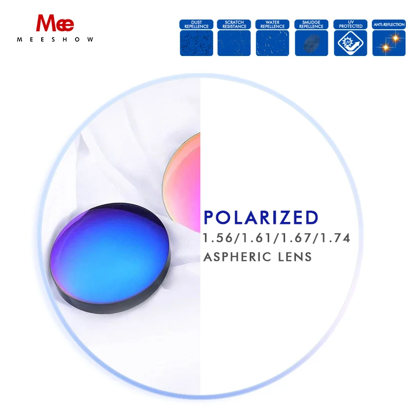 

1.61 ASP Resin lenses Night Lens yellow lenses of Night driving for Polarized MR-8 CUSTOM Lens for Myopia Presbyopia or Reading