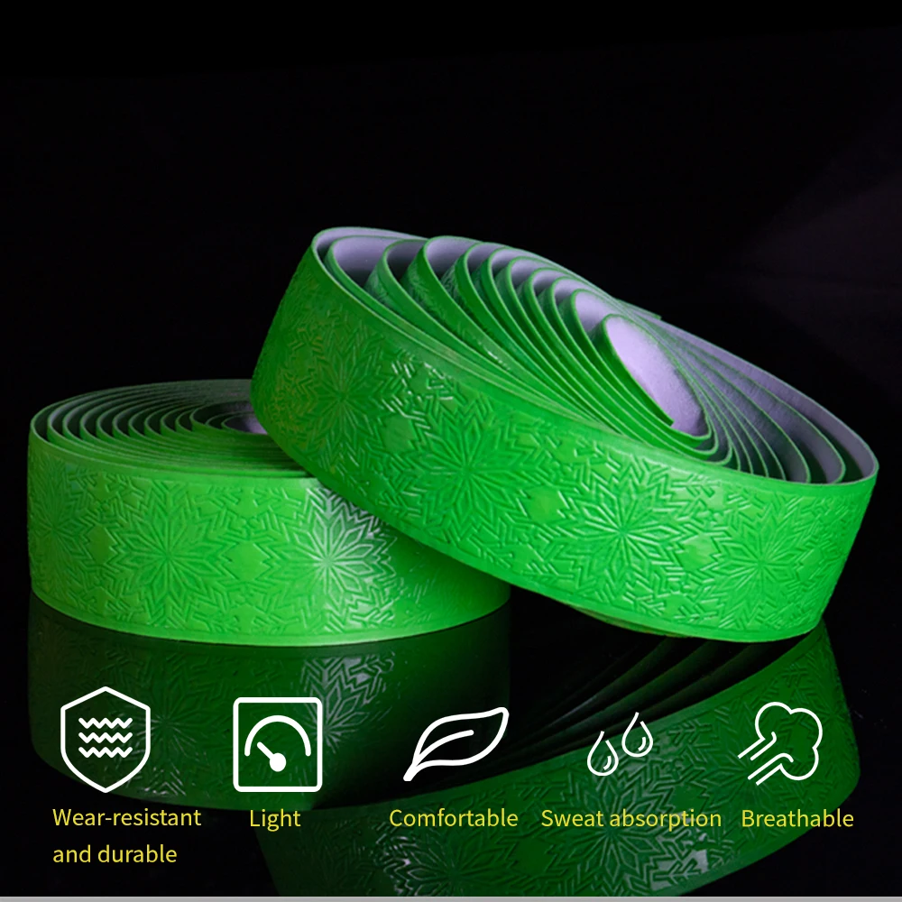 VIARON Bicycle Handlebar tape Bike Accessories Embossment EVA PU Soft Breathable Anti-Slip Cycling Shock Absorption 5D Gradient