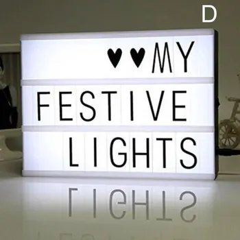 

The Mini Color-Changing Lightbox with Letters Numbers Symbols LED Changeable Sign USB Powered for Indoor Outdoor HUG-Dea