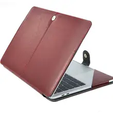 Étui en cuir PU souple pour ordinateur portable 13.3 pouces, housse de protection pour ordinateur portable Apple MacBook Air Pro