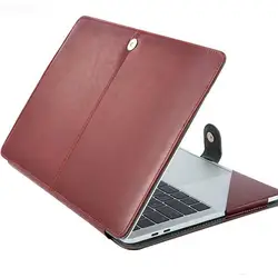 Étui en cuir PU souple pour ordinateur portable 13.3 pouces, housse de protection pour ordinateur portable Apple MacBook Air Pro 