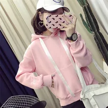 Hoodies Frauen Mode Kawaii Sweatshirt Kaninchen Ohren Top Hoodie Langarm Bluse Lose Sweatshirt frauen Sweatshirt(China)