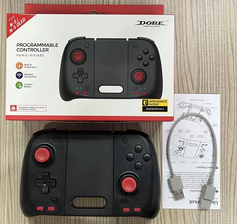 Wireless Controller for Nintendo Switch  OLED Programmable Joycon Wired Gamepad with Wake-up Turbo Motion Six-axis Accessories 