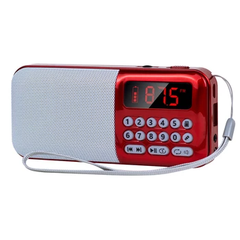 

Stereo Dancing Gift For Elderly Mini MP3 Player Entertainment Portable Speaker Home Digital Display FM Radio Battery Powered
