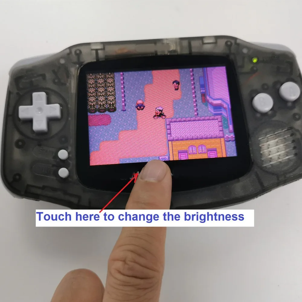 advance gba, com capa protetora pré-cortada