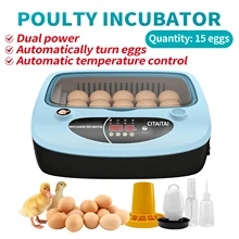 15 inkubator do jaj gęś kaczka przepiórka gołąb drób nasiadka automatycznie włącza jaja maszyna do wylęgu inkubator automatyczny narzędzie rolnicze tanie tanio CN (pochodzenie) 110V 220V Zwierzęta gospodarskie kura Z tworzywa sztucznego