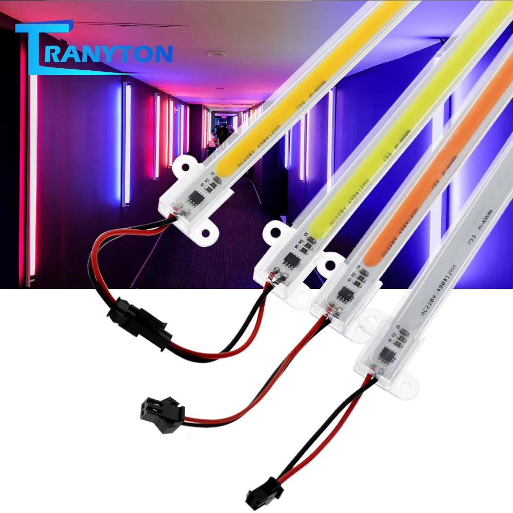 

5PCS LED Bar Light 220V Hight Brightness with COB Chip for Kitchen Under Cabinet Lighting Warm White Neutral White Pink Blue