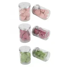 Makeup Sponge 10pcs/box Canned Aluminum Cap Fan Shape Dry Wet Dual Use Facial Powder Puff Makeup Sponge Cosmetic Puff