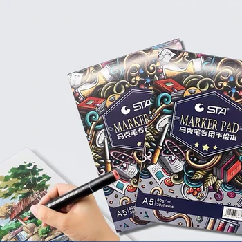 

A5 30sheets 200g Paiting paper pad Sketch Book for Marker Drawing Diary Creative Notebook Gifts