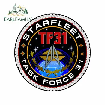 

EARLFAMILY 13cm x 12.7cm for Task Force 31 Star Trek Creative Car Sticker Vinyl Decal Car Styling Suitable for VAN RV SUV Camper
