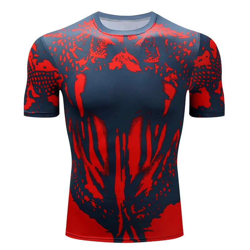 

2019 Short Sleeve 3D Men T-Shirt Male Tee Captain America Superman tshirt Men Fitness Compression Top Stranger Things t Shirt