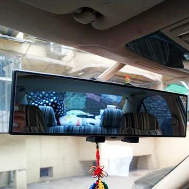 

300mm Universal Panoramic Curve Convex Interior Clip On Rear View Mirror New