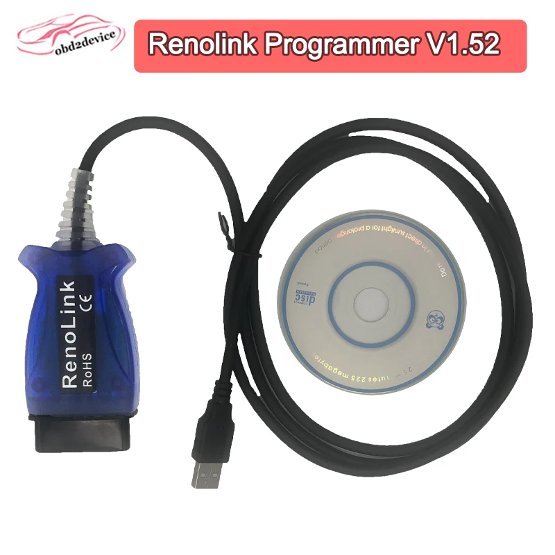 Диагностический кабель Renolink OBD2 V1.52 для Renolt vehicels Reno Link USB auto ECU/Key сброс подушки