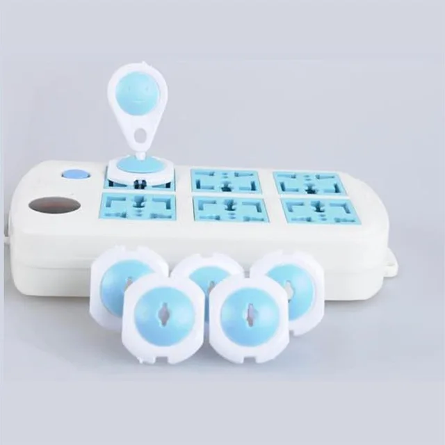 

6pcs/Set Children Baby Kids Electric Socket Security Lock Protection Safe Lock Cover Plug Two Pin Phase Safety Products
