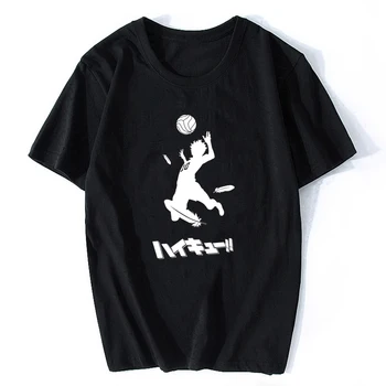 

2020 Anime Karasuno Fly Highi print T shirt Casual Creative Friendship Summer Tee Shirt Haikyuu Summer mens t-shirt