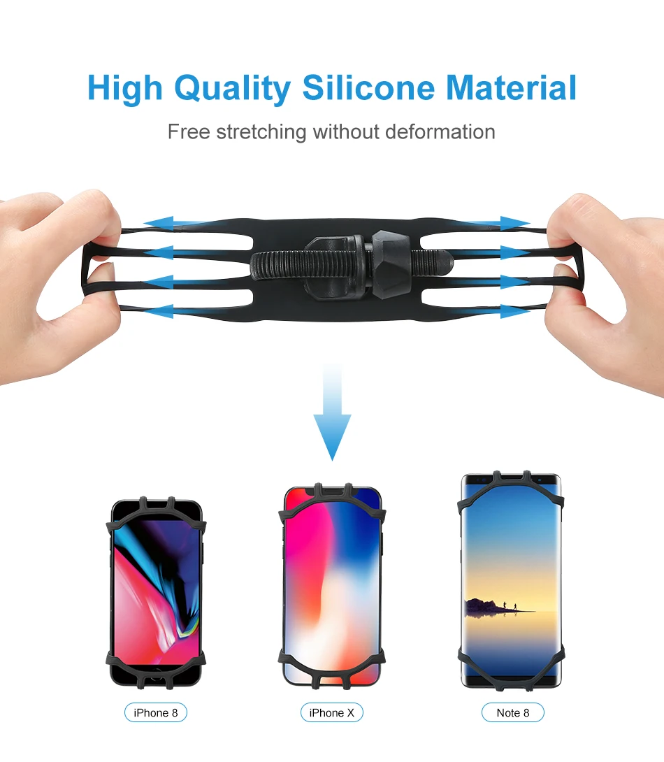 Motorcycle Phone Holder Bike Handlebar Stand Support Bracket (19)