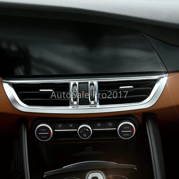 

High-quality for Alfa Romeo Giulia Stelvio 2017 2018 abs Interior Middle Center Control Air Vent Outlet Cover Trim