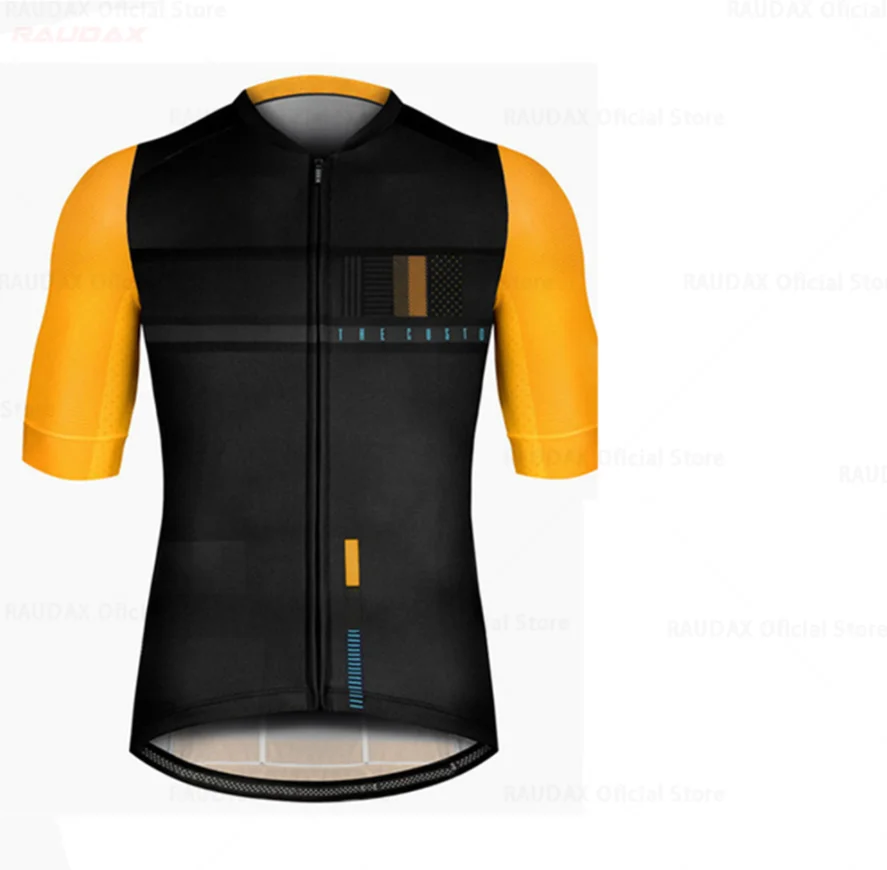 Quick drying short sleeve full zipped sublimation riding bike set shirts sportswear cycling jersey for men