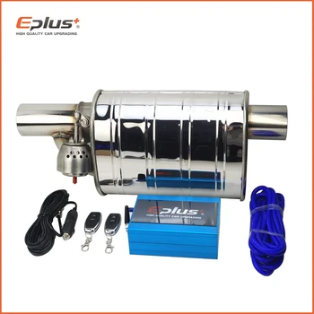 EPLUS Car Exhaust System Vacuum Valve Control Exhaust Pipe Variable Silencer Stainless Universal 51 63 76 Mm Remote Control 1