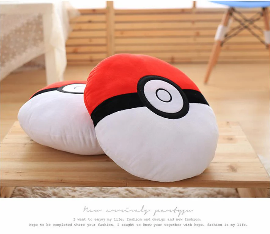 Покемон поке мяч милый декоративный подушечка диванная подушка кровать в стиле аниме диван подарок задняя подушка круглый