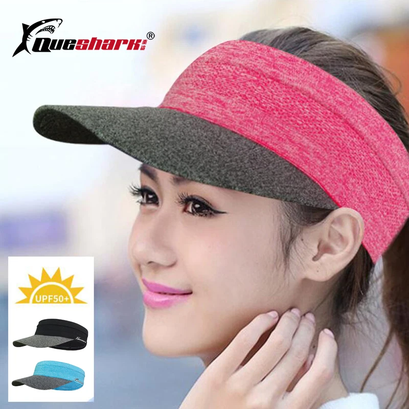 

Queshark UPF50+ SunShade Running Sports Hat Quick-Dry Baseball Cap Tennis Fishing Hat Sweat-Absorbent Adjustable Hair Band Cap