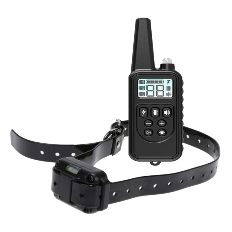 

Dog Barking Collar 800 Meters Remote Distant and Rechargeable Controller, Waterproof Training ( 1 Remote, 1 Dog Receiver Collar)