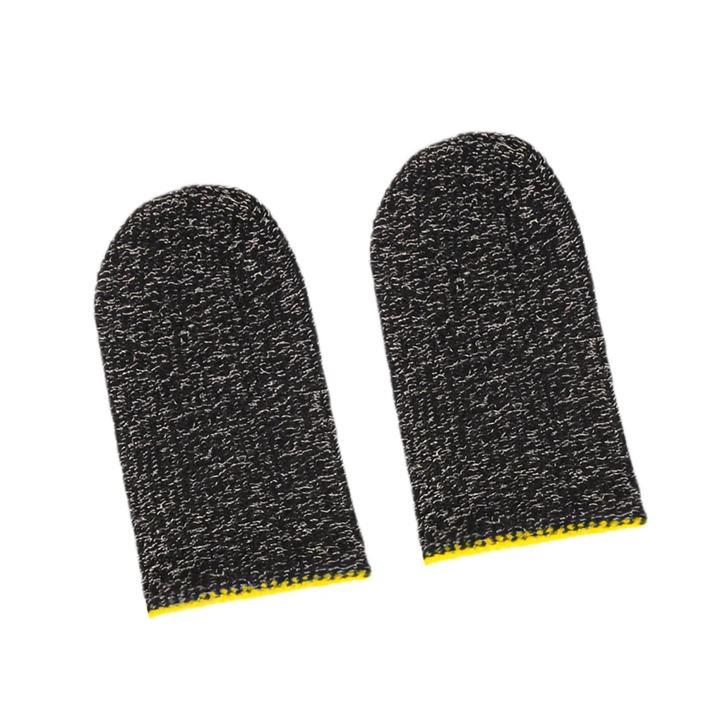 1pair Finger Cover Game Controller for PUBG Sweat Proof Sensitive Sweatproof Touch Screen Gaming Finger Thumb Sleeve Glove