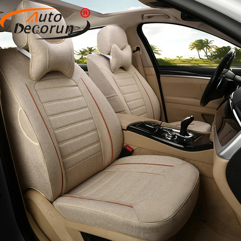 AutoDecorun тканевая Автомобильная подушка для Peugeot 206cc Набор чехлов на сиденья