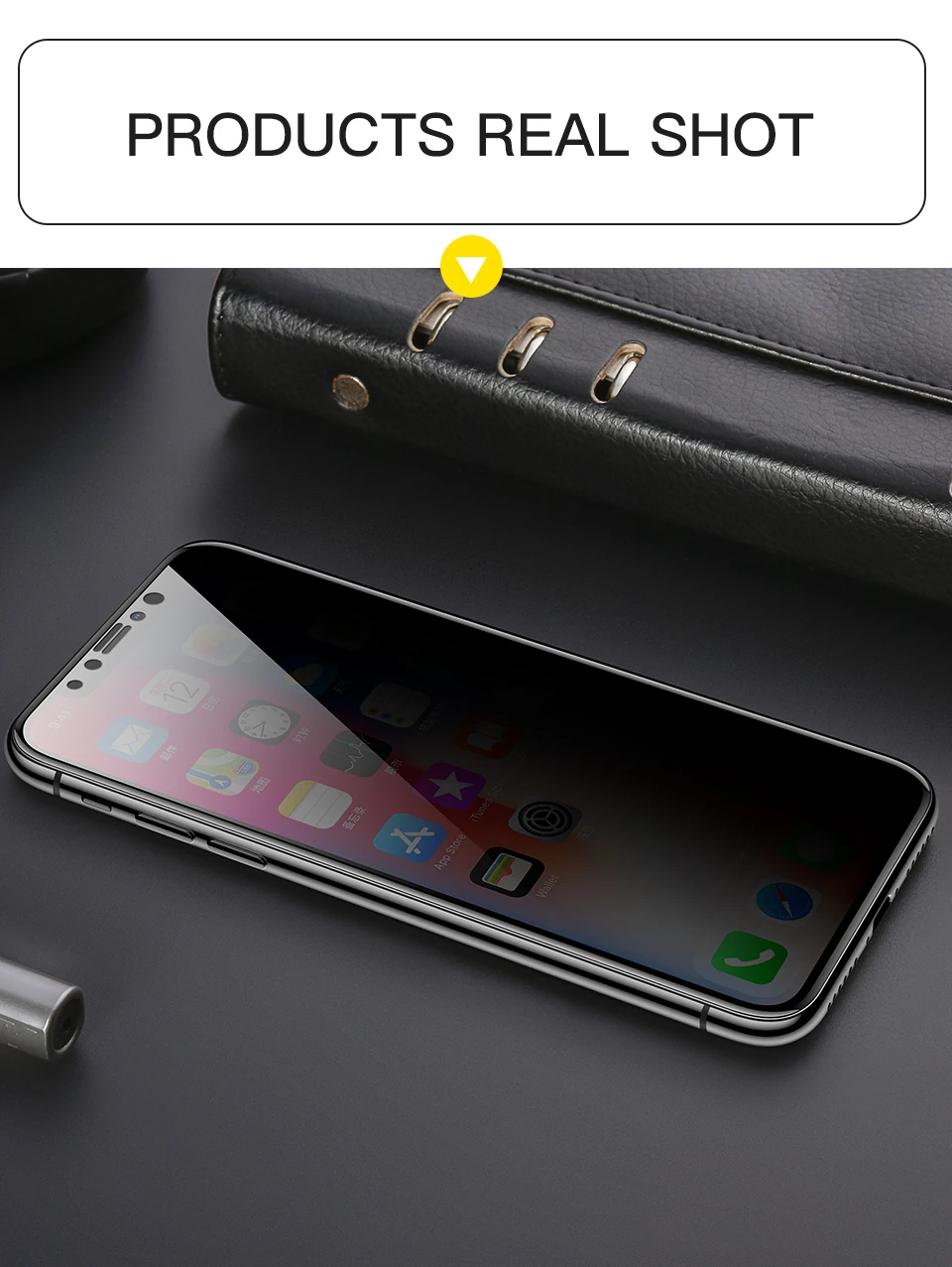 KUULAA Защита экрана для iPhone 6 6 S/6 6S Plus защитное стекло полное покрытие закаленное стекло для iPhone 7 8/7 8 Plus Антишпион