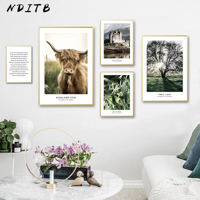 Toile Avec Citation Decoration Nordique Paysage Naturel Vache Poutre Solaire Aliexpress Toile Avec Citation Decoration Nordique Paysage Naturel Vache Poutre Solaire Aliexpress