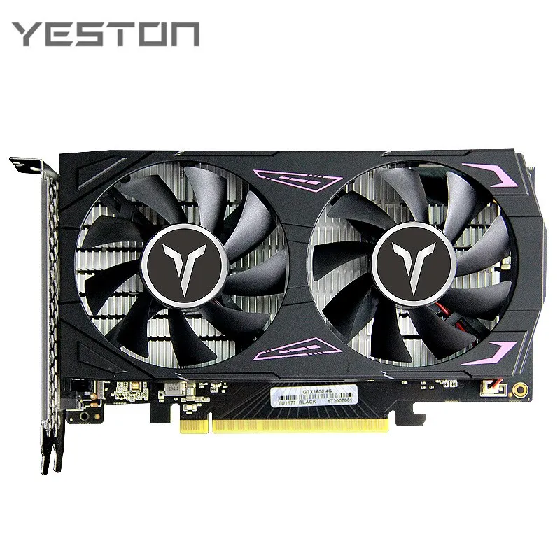 

Yeston GTX1650-4G D6 GA Graphics Card 4gb 1050Ti 128bit/GDDR6 1410/1590MHz DVI-D+HDMI+DP Graphics Cards For Gameing