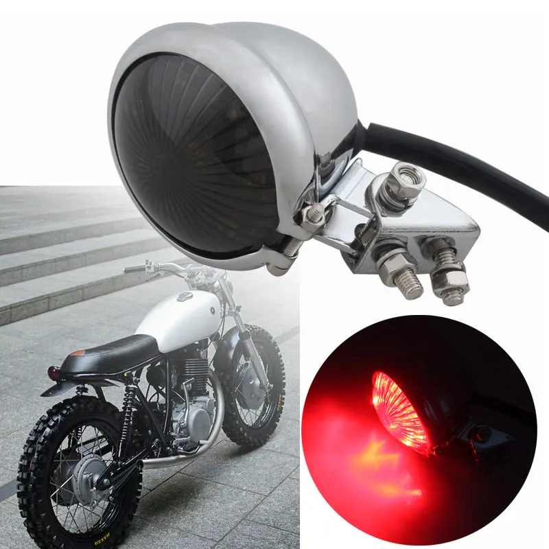 Светодиодный тормозной фонарь для мотоцикла, винтажный мини-фонарь для KTM Yamaha ATV Scrambler Bobber, Кафе Racer CB XS GS, аксессуары
