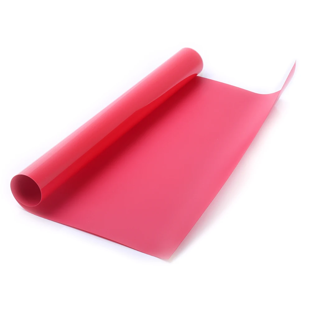Red SUNICE теплообмена винил 50 см x 200 см ПВХ винил DIY футболки толстовки шапки передачи винилы легко гладить фестиваль - Цвет: Red