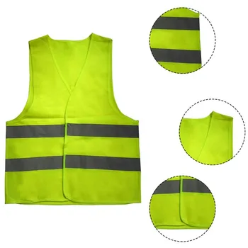 

Reflective Vest High Visibility Fluorescent Safety Vest Outdoor Clothing Running Contest Vest Light-Reflective Ventilate Vest