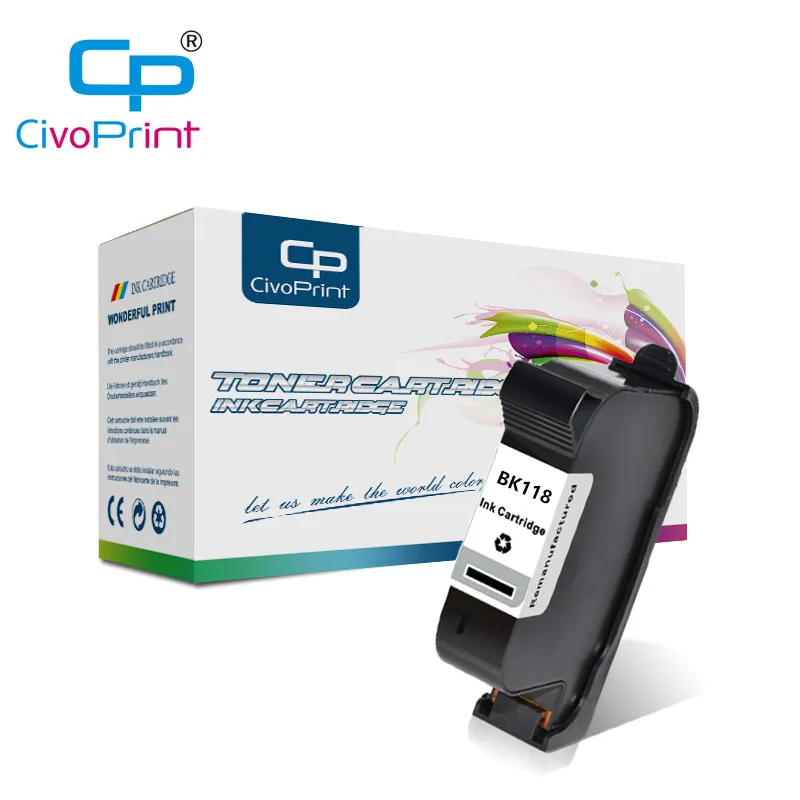 Civoprint TIJ BK118 42ml Ink Cartridge compatible for Domino Tij Inkjet Printer