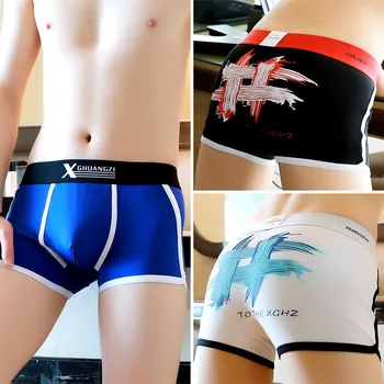 

Sous Vetement Homme Men's Underwear Boxer Pants Cotton Breathable Personality Trend Loose Youth Korean Style Pants Boxer Shorts