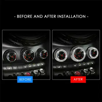 

Interior AC Button trim For MINI Cooper F54 F56 F55 F60 3pcs Switch Knob Cover
