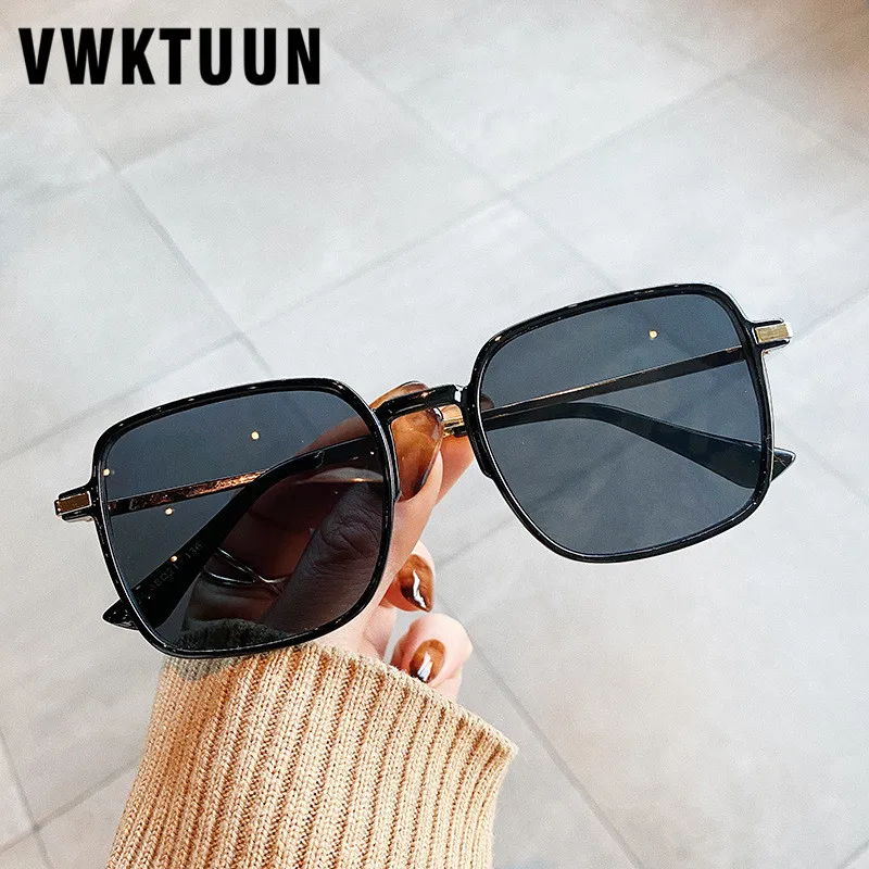 

VWKTUUN Fashion Sunglasses Women Square Sun Glasses Oversized Glasses Driving Driver Shades UV400 Vintage Eyewear Matte Frame