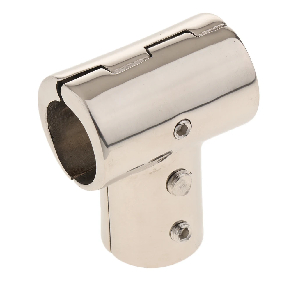 

Stainless Steel Bow & Boat Hand Rail 90 Degree Tee Fitting 0.87inch 22mm Tube
