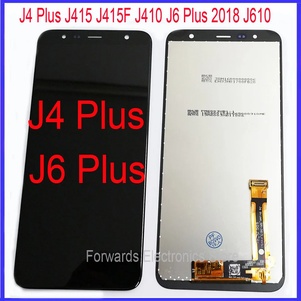 ЖК-дисплей с сенсорным дигитайзером в сборе для samsung J4 Plus J415 J410 J6 J610 J415F J415G J415M J415FN |
