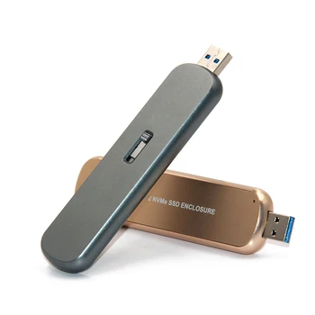 

Portable Hard Drive Enclosure HDD Case USB3.1 to M.2 NVMe SSD Enclosure Aluminum Alloy Mobile Hard Drive Case